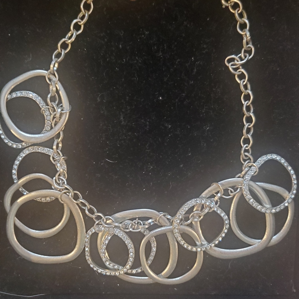 Premiere Design silver and diamond necklace